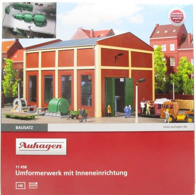 Auhagen H0 11458 Umformerwerk mit Inneneinrichtung Bausatz - OVP NEU