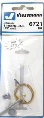 Viessmann 6721 H0 Bausatz Straßenleuchte LED Weiss OVP - NEU