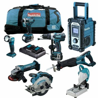 MAKITA DLW140 Z Akku-Trennschleifmaschine LXT 18V 12tlg. Akku Werkzeug Combo Kit