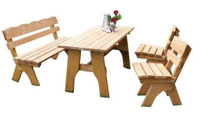 Sitzgarnitur Gartengarnitur 4teilig 150cm Kiefer imprägniert