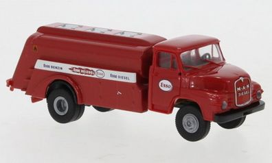 Brekina H0 1/87 45056 MAN 635 Tankwagen rot, 1955, Esso, - NEU