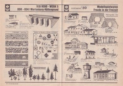 Vero Sortiment Prospekt 1989