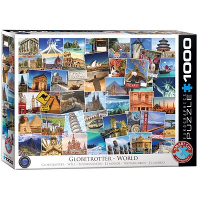 Eurographics Puzzle Globetrotter Welt 1000 Teile 1000 Teile - NEU