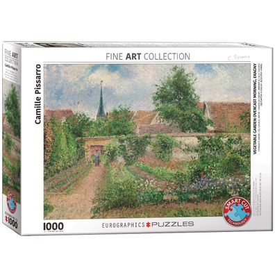 Eurographics Puzzle Gemüsegarten in Eragny mit bedecktem Himmel von Pissaro 1000 Teil