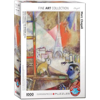 Eurographics Puzzle Paris vom Fenster aus von Marc Chagall 1000 Teile - NEU