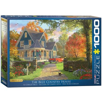 Eurographics Puzzle Das blaue Landhaus von Dominic Davison 1000 Teile - NEU