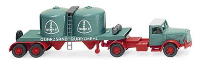 Wiking H0 1/87 053405 Henschel Chemikaliensattelzug Quarzwerke - OVP NEU