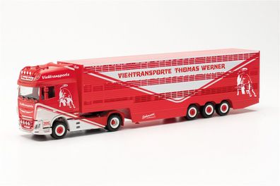 Herpa 1/87 315449 DAF XF SSC Viehtr.-Sz Werner - NEU