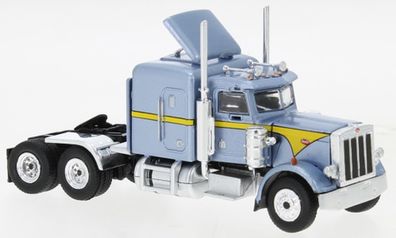 Brekina H0 1/87 85711 Peterbilt 359 metallic hellblau, gelb, 1973, - NEU