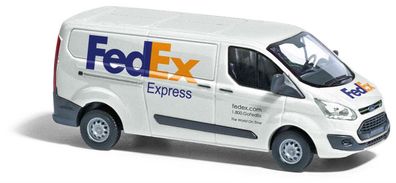 Busch H0 52432 Ford Transit Custom Kasten, FedEx - NEU