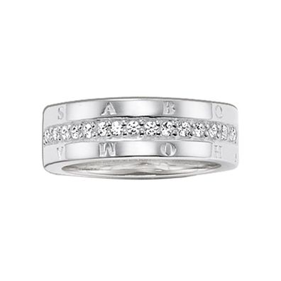 Thomas Sabo Schmuck Eternityring Classic Weiß TR1701-051-14