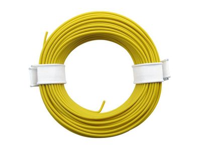 10 Meter Ring Miniaturkabel Litze flexibel LIY 0,14mm² gelb