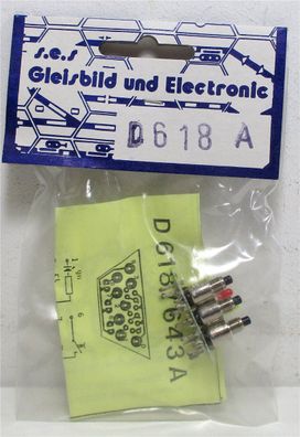 S.E.S GBS D-618A Ergänzungsplatine Hauptsignal 3-begriffig 3 Taster OVP (Z32-5g)