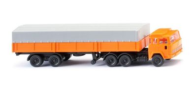 Wiking N 1/160 095611 Pritschensattelzug (Magirus) - orange - NEU