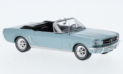 IXO 1:43 IXOCLC506N.22 Ford Mustang Convertible metallic hellblau, 1965, -NEU