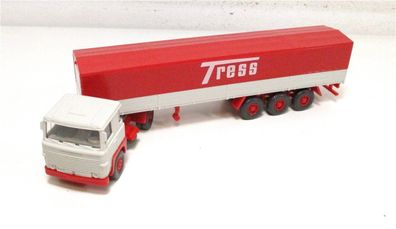 Wiking H0 1/87 533 Scania Pritschensattelzug Tress in OVP