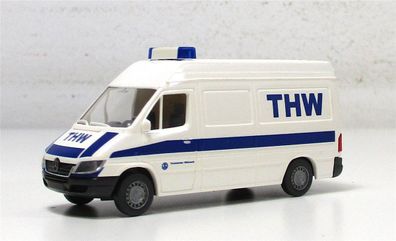 Modellauto H0 LKW Wiking MB Sprinter Kasten Einsatzfahrzeug THW