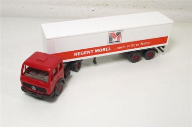 Wiking H0 1/87 545 MB 1619 Koffersattelzug Regent Möbel in OVP