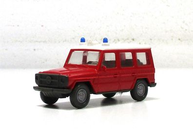 Modellauto H0 (1) PKW Wiking Mercedes G Feuerwehr