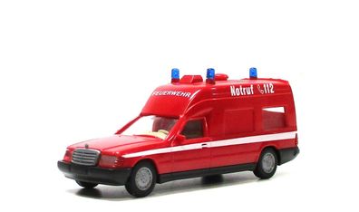 Modellauto H0 PKW Wiking Mercedes Binz 2001 Feuerwehr