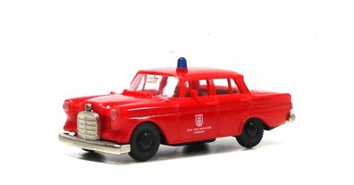 Modellauto H0 PKW Wiking Mercedes 190 Feuerwehr Hamburg