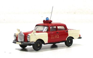 Automodell H0 Wiking Mercedes 220 Feuerwehr