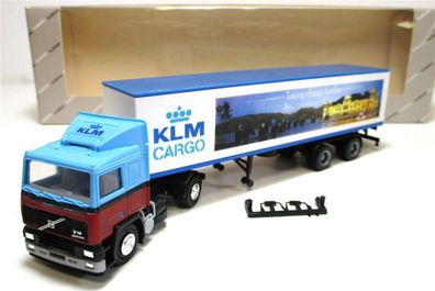 Albedo H0 1/87 LKW Volvo Sattel-Auflieger KLM Cargo OVP (5115g)