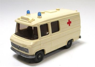 Modellauto H0 1:87 (1) Wiking PKW MB 208 Rettungswagen