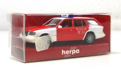 Modellauto H0 1/87 Herpa 042055 Mercedes E320 T Notarzt
