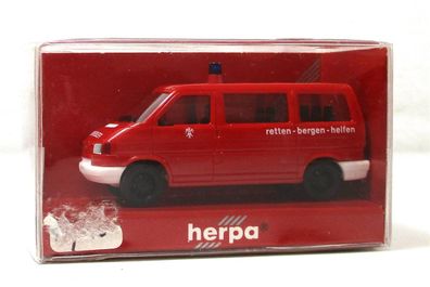 Modellauto H0 1/87 Herpa 041904 VW T4 Caravelle FW "retten, ergen, elfen"