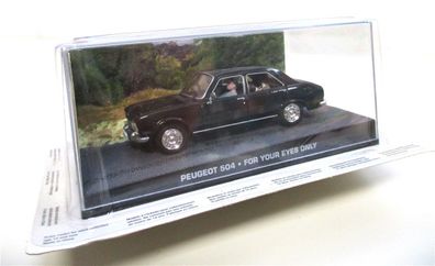 Modellauto 1:43 GE Fabbri James Bond 007 Peugeot 504 OVP (576h)