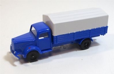 IMU Replica H0 1/87 (2) MB L5000 Pritschen-LKW blau o. OVP