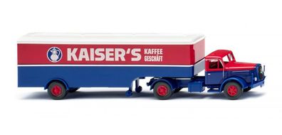 Wiking H0 1/87 051328 Henschel Koffersattelzug Kaiser's Kaffee - NEU