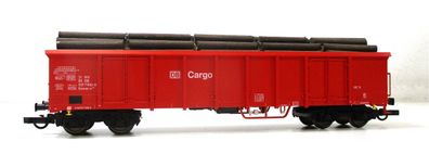 Spur H0 Fleischmann 5284K Hochbordwagen Eanos-x Holzladung DB Cargo OVP (1351h)