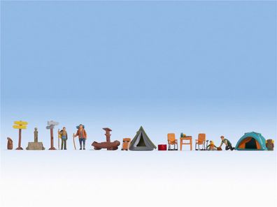 NOCH H0 16201 Figuren-Themenwelt „Camping“,