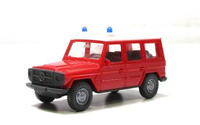 Wiking 1/87 Modellauto H0 PKW Mercedes G Feuerwehr ohne OVP (111-19)