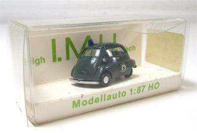 Modellauto H0 1/87 IMU PKW BMW Isetta Polizei (023-30)