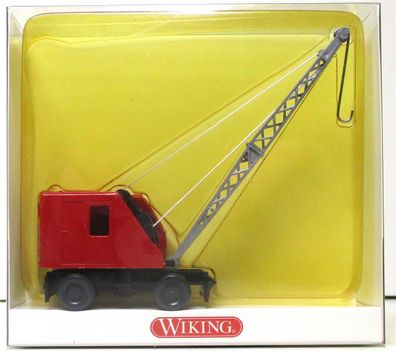 Wiking 1/87 089601 34 Krupp Ardelt Mobilkran rot - OVP (Spur H0)(65-23)