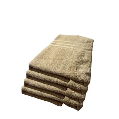 4 Stück Handtuch 50x100cm Taupe