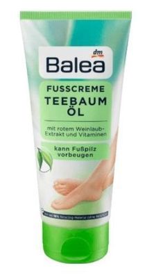 Balea Fußcreme mit Teebaumöl, 100ml - Intensive Fußpflege