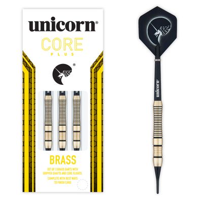 Unicorn Core+ Brass Soft Darts, 1 Satz / 16 Gr