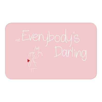 MEA LIVING Frühstücks Brettchen Spruch "not Everybody´s Darling" Geschenk Küche