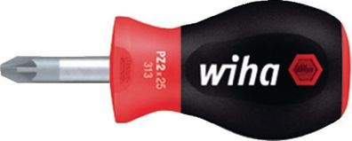 Schraubendreher Gr. PZD 1 Klingen-L.25mm Mehrkomponentengriff Rundkl. WIHA