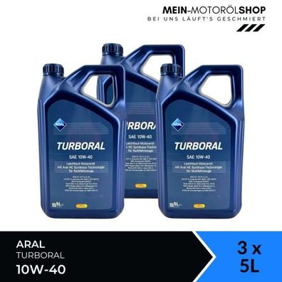 Aral Turboral 10W-40 3x5 Liter