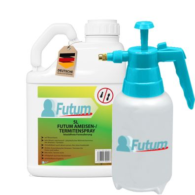 FUTUM 5L Ameisenspray / Termitenspray Ameisen bekämpfen abwehren Insektenspray + TRIG