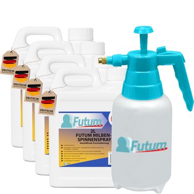 FUTUM 4x2L Milbenspray / Spinnenspray Milbenmittel Ant-Spinnen-Mittel Spinnen Abwehr