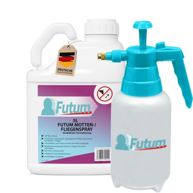 FUTUM 5L Mottenspray / Fliegenspray Motten bekämpfen Fliegen Abwehr + Trigger