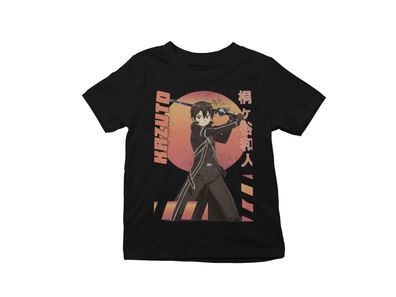 Kirito Sword Art Online SAO Anime Manga Kinder Bio Baumwolle T-Shirt