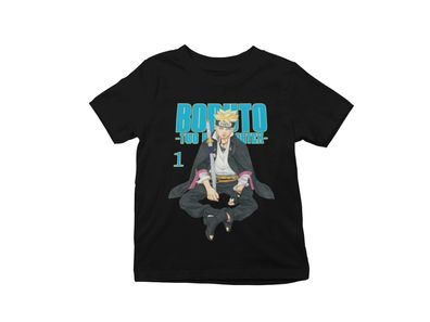 Boruto Naruto Uzumaki & Kakashi Anime Ninja Kinder Bio Baumwolle T-Shirt