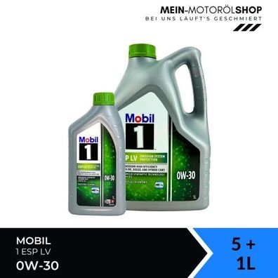 Mobil 1 ESP LV 0W-30 5 + 1 Liter